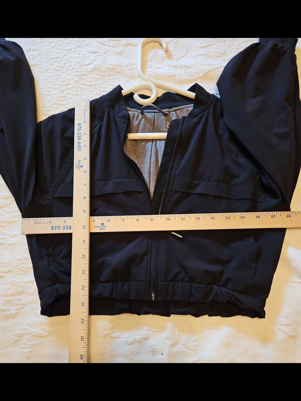 Athleta Girl Size 7  Navy Cropped Packable Jacket